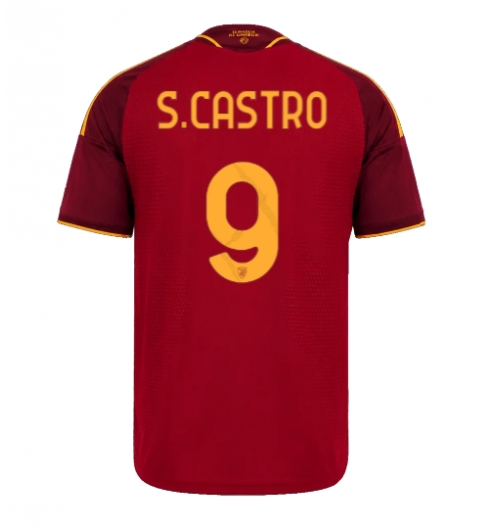Strój piłkarski AS Roma Santiago Castro #9 Koszulka Podstawowej 2026-27 Krótki Rękaw Strój piłkarski AS Roma Santiago Castro #9 Koszulka Podstawowej 2026-27 Krótki Rękaw