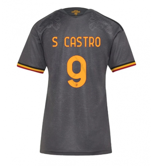 Strój piłkarski AS Roma Santiago Castro #9 Koszulka Trzeciej damskie 2026-27 Krótki Rękaw Strój piłkarski AS Roma Santiago Castro #9 Koszulka Trzeciej damskie 2026-27 Krótki Rękaw