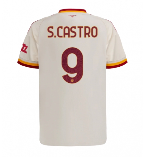 Strój piłkarski AS Roma Santiago Castro #9 Koszulka Wyjazdowej 2026-27 Krótki Rękaw Strój piłkarski AS Roma Santiago Castro #9 Koszulka Wyjazdowej 2026-27 Krótki Rękaw