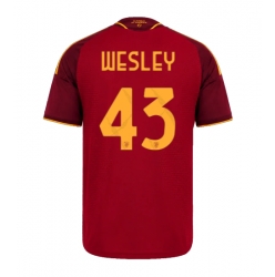 Strój piłkarski AS Roma Wesley Franca #43 Koszulka Podstawowej 2026-27 Krótki Rękaw