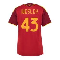 Strój piłkarski AS Roma Wesley Franca #43 Koszulka Podstawowej damskie 2026-27 Krótki Rękaw