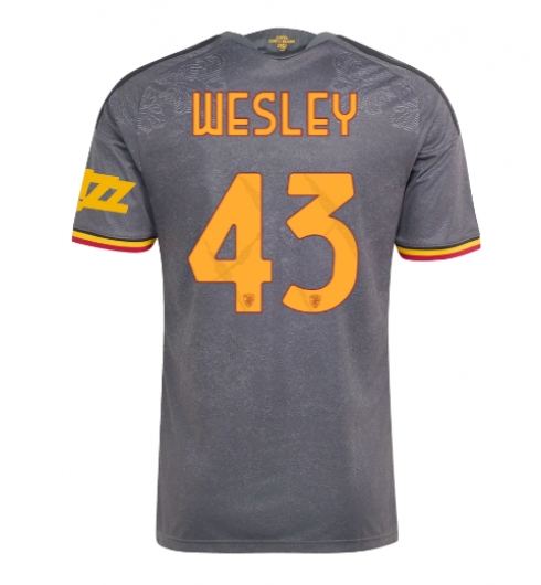 Strój piłkarski AS Roma Wesley Franca #43 Koszulka Trzeciej 2026-27 Krótki Rękaw Strój piłkarski AS Roma Wesley Franca #43 Koszulka Trzeciej 2026-27 Krótki Rękaw