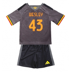 Strój piłkarski AS Roma Wesley Franca #43 Koszulka Trzeciej dziecięce 2026-27 Krótki Rękaw (+ Krótkie spodenki)