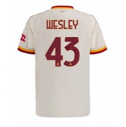Strój piłkarski AS Roma Wesley Franca #43 Koszulka Wyjazdowej 2026-27 Krótki Rękaw