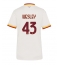 Strój piłkarski AS Roma Wesley Franca #43 Koszulka Wyjazdowej damskie 2026-27 Krótki Rękaw Strój piłkarski AS Roma Wesley Franca #43 Koszulka Wyjazdowej damskie 2026-27 Krótki Rękaw