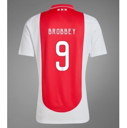 Strój piłkarski Ajax Brian Brobbey #9 Koszulka Podstawowej 2024-25 Krótki Rękaw