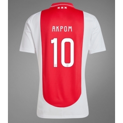 Strój piłkarski Ajax Chuba Akpom #10 Koszulka Podstawowej 2024-25 Krótki Rękaw