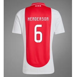 Strój piłkarski Ajax Jordan Henderson #6 Koszulka Podstawowej 2024-25 Krótki Rękaw