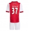 Strój piłkarski Ajax Josip Sutalo #37 Koszulka Podstawowej dziecięce 2025-26 Krótki Rękaw (+ Krótkie spodenki)