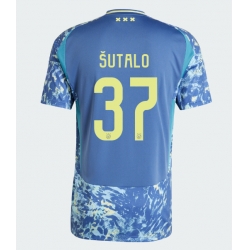 Strój piłkarski Ajax Josip Sutalo #37 Koszulka Wyjazdowej 2024-25 Krótki Rękaw