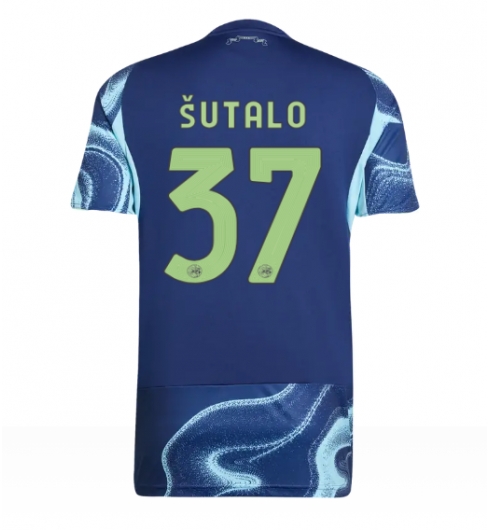 Strój piłkarski Ajax Josip Sutalo #37 Koszulka Wyjazdowej 2025-26 Krótki Rękaw Strój piłkarski Ajax Josip Sutalo #37 Koszulka Wyjazdowej 2025-26 Krótki Rękaw