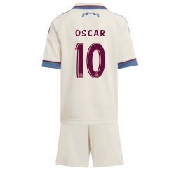 Strój piłkarski Ajax Oscar Gloukh #10 Koszulka Trzeciej dziecięce 2025-26 Krótki Rękaw (+ Krótkie spodenki)