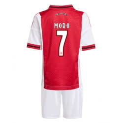 Strój piłkarski Ajax Raul Moro #7 Koszulka Podstawowej dziecięce 2025-26 Krótki Rękaw (+ Krótkie spodenki)