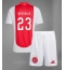 Strój piłkarski Ajax Steven Berghuis #23 Koszulka Podstawowej dziecięce 2024-25 Krótki Rękaw (+ Krótkie spodenki)