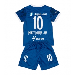 Strój piłkarski Al-Hilal Neymar Jr #10 Koszulka Podstawowej dziecięce 2024-25 Krótki Rękaw (+ Krótkie spodenki)