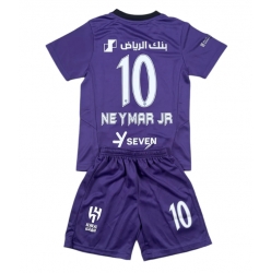 Strój piłkarski Al-Hilal Neymar Jr #10 Koszulka Trzeciej dziecięce 2024-25 Krótki Rękaw (+ Krótkie spodenki)