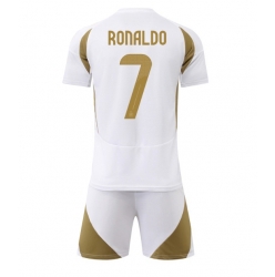 Strój piłkarski Al-Nassr Cristiano Ronaldo #7 Koszulka Trzeciej dziecięce 2024-25 Krótki Rękaw (+ Krótkie spodenki)