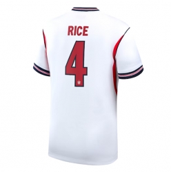 Strój piłkarski Anglia Declan Rice #4 Koszulka Podstawowej MŚ 2026 Krótki Rękaw
