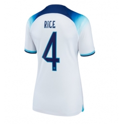 Strój piłkarski Anglia Declan Rice #4 Koszulka Podstawowej damskie MŚ 2022 Krótki Rękaw