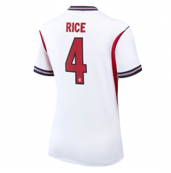 Strój piłkarski Anglia Declan Rice #4 Koszulka Podstawowej damskie MŚ 2026 Krótki Rękaw