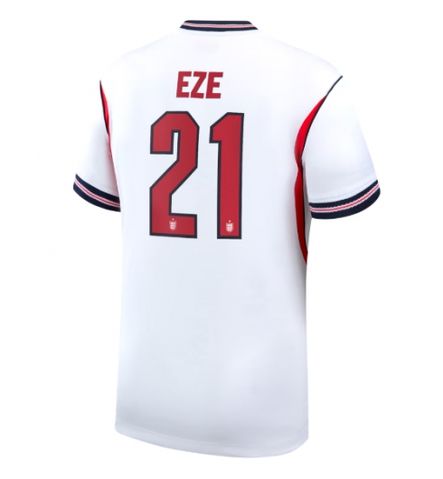 Strój piłkarski Anglia Eberechi Eze #21 Koszulka Podstawowej MŚ 2026 Krótki Rękaw Strój piłkarski Anglia Eberechi Eze #21 Koszulka Podstawowej MŚ 2026 Krótki Rękaw