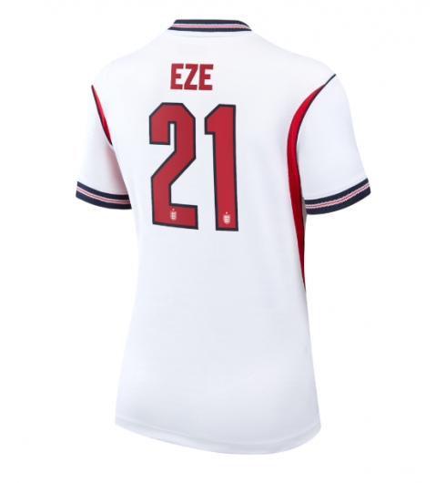 Strój piłkarski Anglia Eberechi Eze #21 Koszulka Podstawowej damskie MŚ 2026 Krótki Rękaw Strój piłkarski Anglia Eberechi Eze #21 Koszulka Podstawowej damskie MŚ 2026 Krótki Rękaw