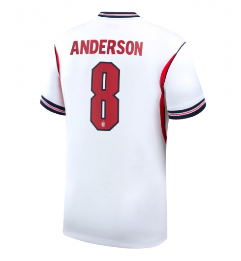 Strój piłkarski Anglia Elliot Anderson #8 Koszulka Podstawowej MŚ 2026 Krótki Rękaw Strój piłkarski Anglia Elliot Anderson #8 Koszulka Podstawowej MŚ 2026 Krótki Rękaw