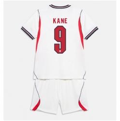 Strój piłkarski Anglia Harry Kane #9 Koszulka Podstawowej dziecięce MŚ 2026 Krótki Rękaw (+ Krótkie spodenki)