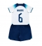Strój piłkarski Anglia Harry Maguire #6 Koszulka Podstawowej dziecięce MŚ 2022 Krótki Rękaw (+ Krótkie spodenki)