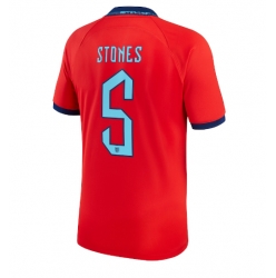 Strój piłkarski Anglia John Stones #5 Koszulka Wyjazdowej MŚ 2022 Krótki Rękaw