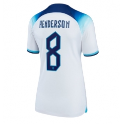 Strój piłkarski Anglia Jordan Henderson #8 Koszulka Podstawowej damskie MŚ 2022 Krótki Rękaw