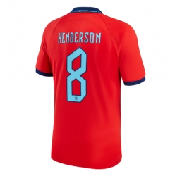 Strój piłkarski Anglia Jordan Henderson #8 Koszulka Wyjazdowej MŚ 2022 Krótki Rękaw