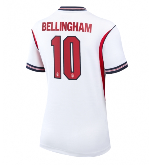 Strój piłkarski Anglia Jude Bellingham #10 Koszulka Podstawowej damskie MŚ 2026 Krótki Rękaw Strój piłkarski Anglia Jude Bellingham #10 Koszulka Podstawowej damskie MŚ 2026 Krótki Rękaw