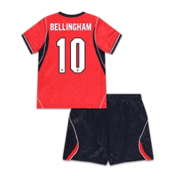 Strój piłkarski Anglia Jude Bellingham #10 Koszulka Wyjazdowej dziecięce MŚ 2026 Krótki Rękaw (+ Krótkie spodenki)