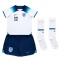 Strój piłkarski Anglia Jude Bellingham #22 Koszulka Podstawowej dziecięce MŚ 2022 Krótki Rękaw (+ Krótkie spodenki)
