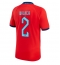 Strój piłkarski Anglia Kyle Walker #2 Koszulka Wyjazdowej MŚ 2022 Krótki Rękaw