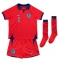Strój piłkarski Anglia Kyle Walker #2 Koszulka Wyjazdowej dziecięce MŚ 2022 Krótki Rękaw (+ Krótkie spodenki)