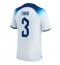 Strój piłkarski Anglia Luke Shaw #3 Koszulka Podstawowej MŚ 2022 Krótki Rękaw