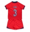 Strój piłkarski Anglia Luke Shaw #3 Koszulka Wyjazdowej dziecięce MŚ 2022 Krótki Rękaw (+ Krótkie spodenki)