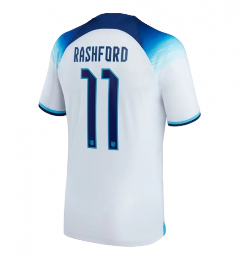 Strój piłkarski Anglia Marcus Rashford #11 Koszulka Podstawowej MŚ 2022 Krótki Rękaw
