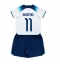 Strój piłkarski Anglia Marcus Rashford #11 Koszulka Podstawowej dziecięce MŚ 2022 Krótki Rękaw (+ Krótkie spodenki)