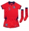 Strój piłkarski Anglia Marcus Rashford #11 Koszulka Wyjazdowej dziecięce MŚ 2022 Krótki Rękaw (+ Krótkie spodenki)