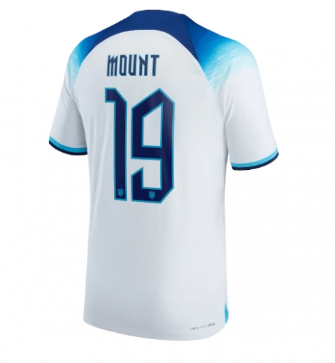 Strój piłkarski Anglia Mason Mount #19 Koszulka Podstawowej MŚ 2022 Krótki Rękaw