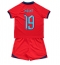 Strój piłkarski Anglia Mason Mount #19 Koszulka Wyjazdowej dziecięce MŚ 2022 Krótki Rękaw (+ Krótkie spodenki)