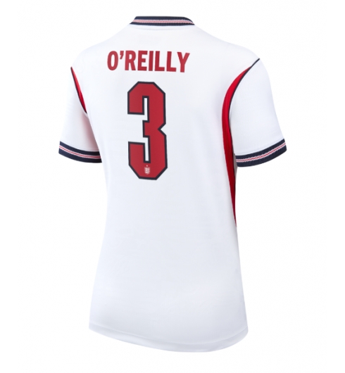 Strój piłkarski Anglia Nico O'Reilly #3 Koszulka Podstawowej damskie MŚ 2026 Krótki Rękaw Strój piłkarski Anglia Nico O'Reilly #3 Koszulka Podstawowej damskie MŚ 2026 Krótki Rękaw