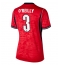 Strój piłkarski Anglia Nico O'Reilly #3 Koszulka Wyjazdowej damskie MŚ 2026 Krótki Rękaw Strój piłkarski Anglia Nico O'Reilly #3 Koszulka Wyjazdowej damskie MŚ 2026 Krótki Rękaw