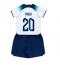 Strój piłkarski Anglia Phil Foden #20 Koszulka Podstawowej dziecięce MŚ 2022 Krótki Rękaw (+ Krótkie spodenki)