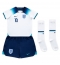 Strój piłkarski Anglia Raheem Sterling #10 Koszulka Podstawowej dziecięce MŚ 2022 Krótki Rękaw (+ Krótkie spodenki)