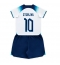 Strój piłkarski Anglia Raheem Sterling #10 Koszulka Podstawowej dziecięce MŚ 2022 Krótki Rękaw (+ Krótkie spodenki)