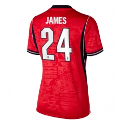 Strój piłkarski Anglia Reece James #24 Koszulka Wyjazdowej damskie MŚ 2026 Krótki Rękaw